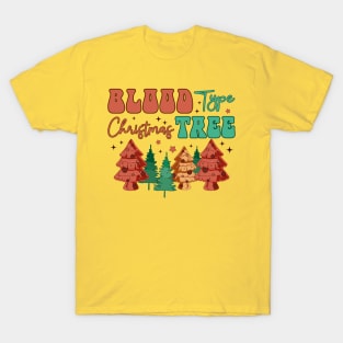 blood type christmas tree T-Shirt